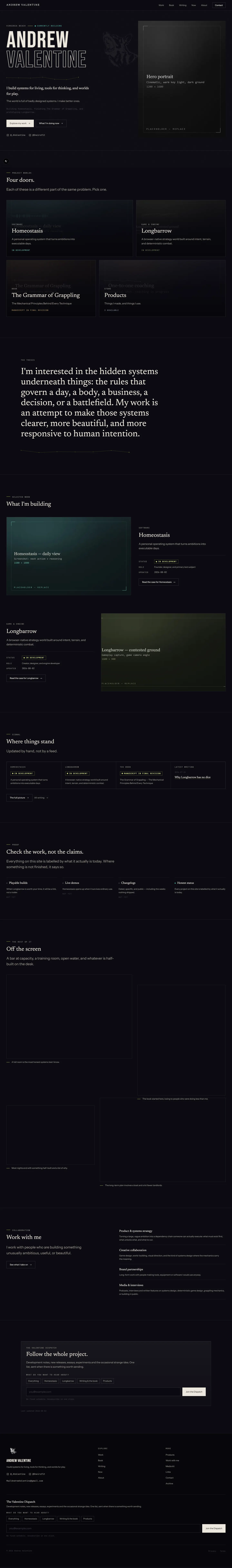 Homepage of the Unified with the cover + brand mark edition